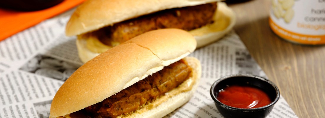 Hot-dog aux légumineuses